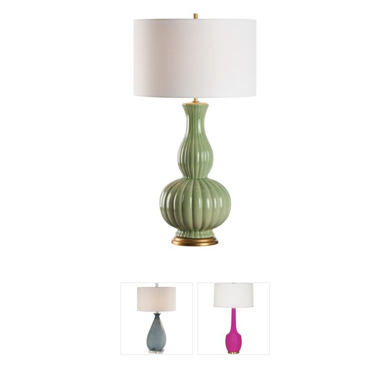 Chelsea House Augusta Green & Gold Table Lamp