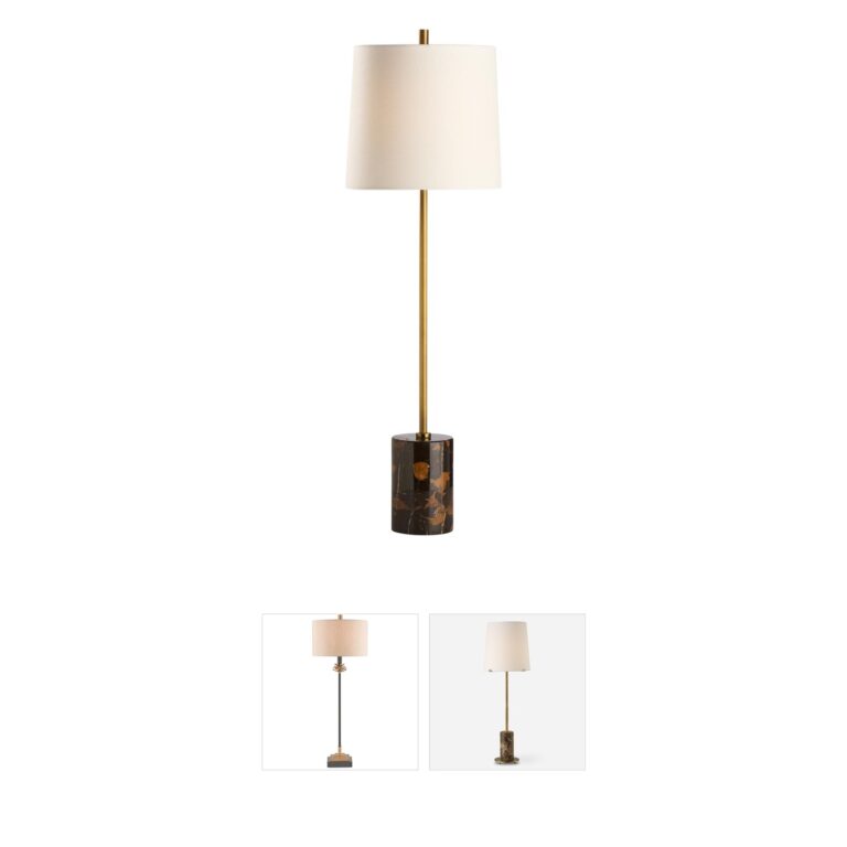 Chelsea House Lambeth Brown Marble Table Lamp