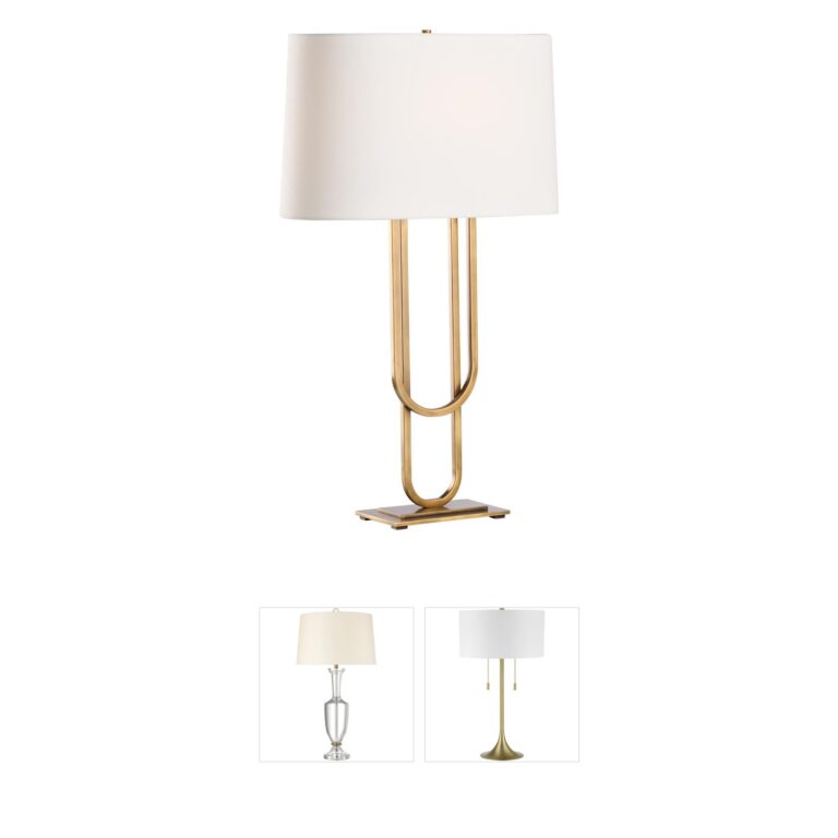 Chelsea House Odeon Aged Brass Table Lamp