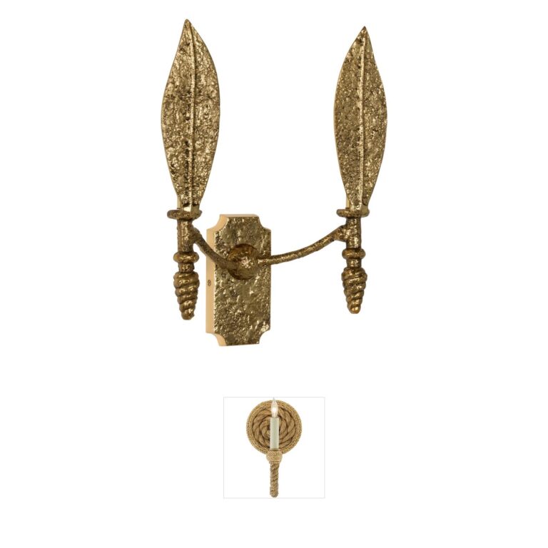 Chelsea House Magnolia Gold Leaf Wall Sconce