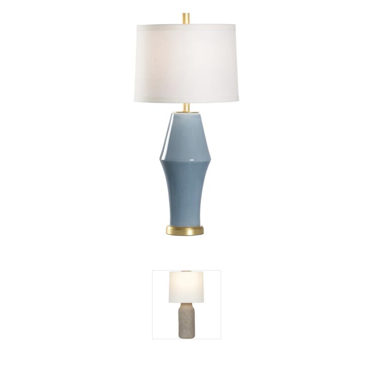 Chelsea House St Michael Blue and Gold Table Lamp