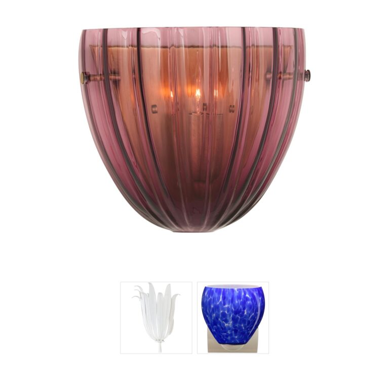 Wildwood Caterina Purple & Gold Wall Sconce