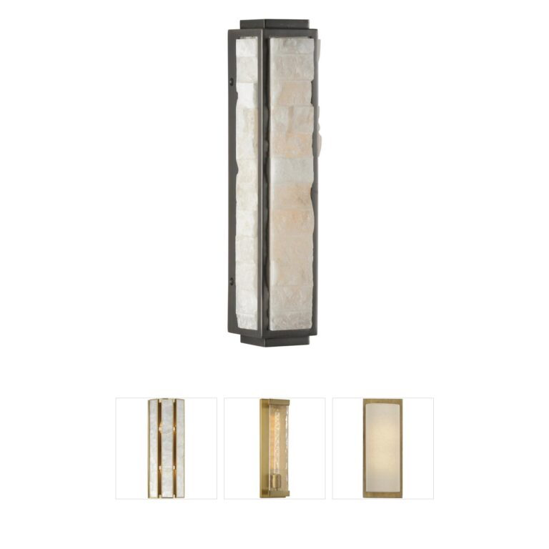 Wildwood Sebastian White & Brown Wall Sconce