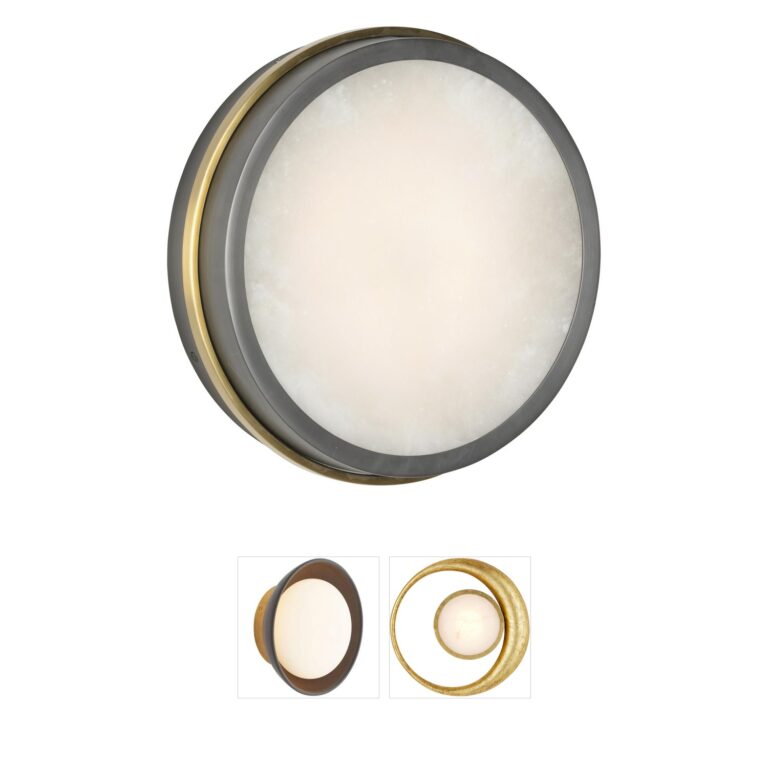 Wildwood Moonlight White/Cream & Brown Wall Sconce