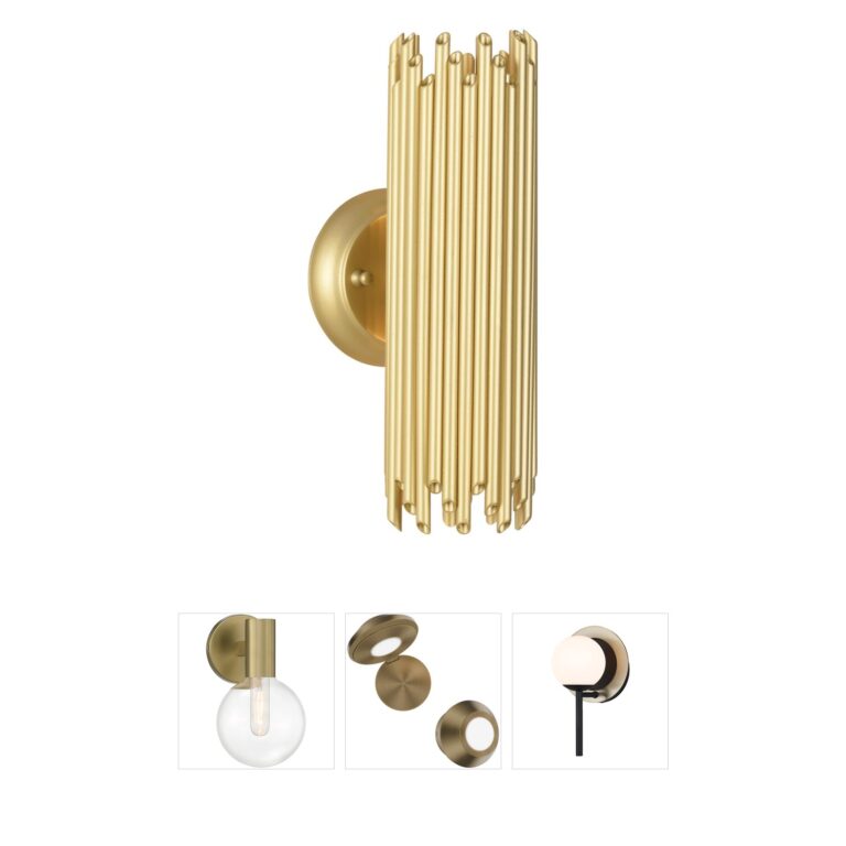 Wildwood Baldwin Gold Two-Light Wall Sconce