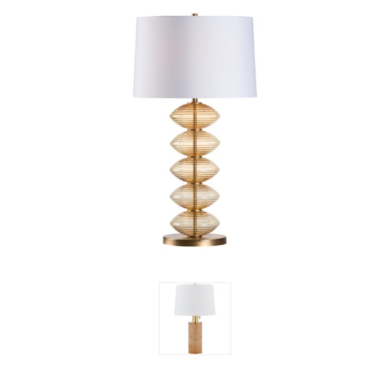 Wildwood Chicchi Amber Silkette Table Lamp