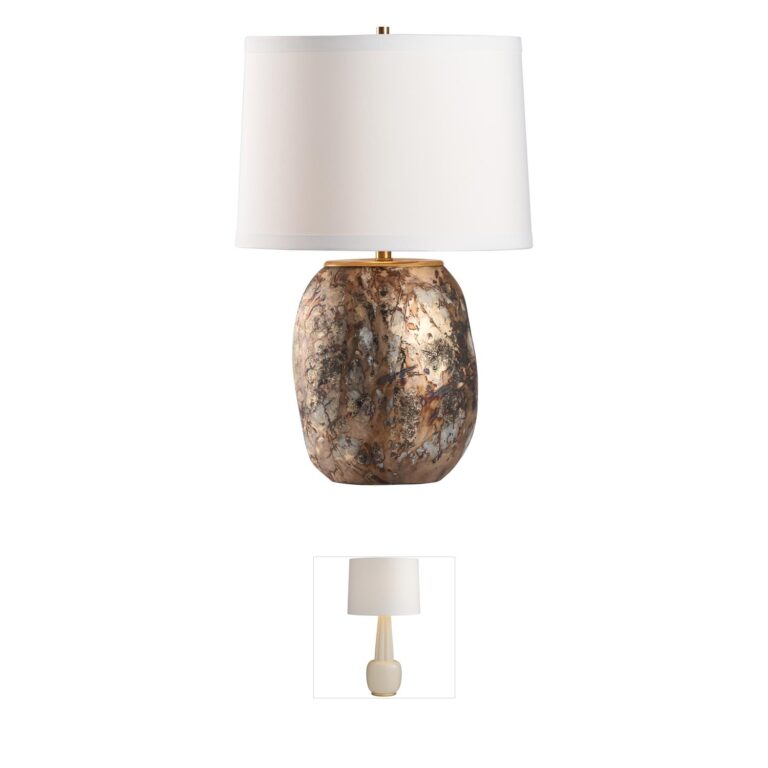 Wildwood Remy Brown & Gold Silkette Table Lamp
