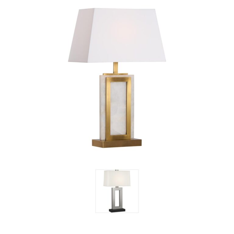 Wildwood Hopewell White & Gold Table Lamp