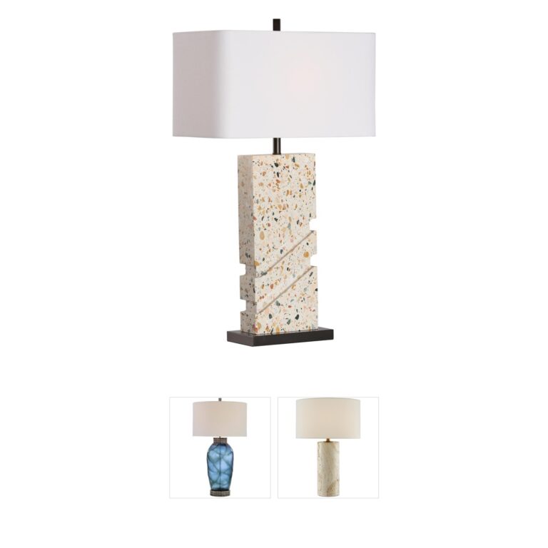 Wildwood Chandra Two-Tone Linen Table Lamp
