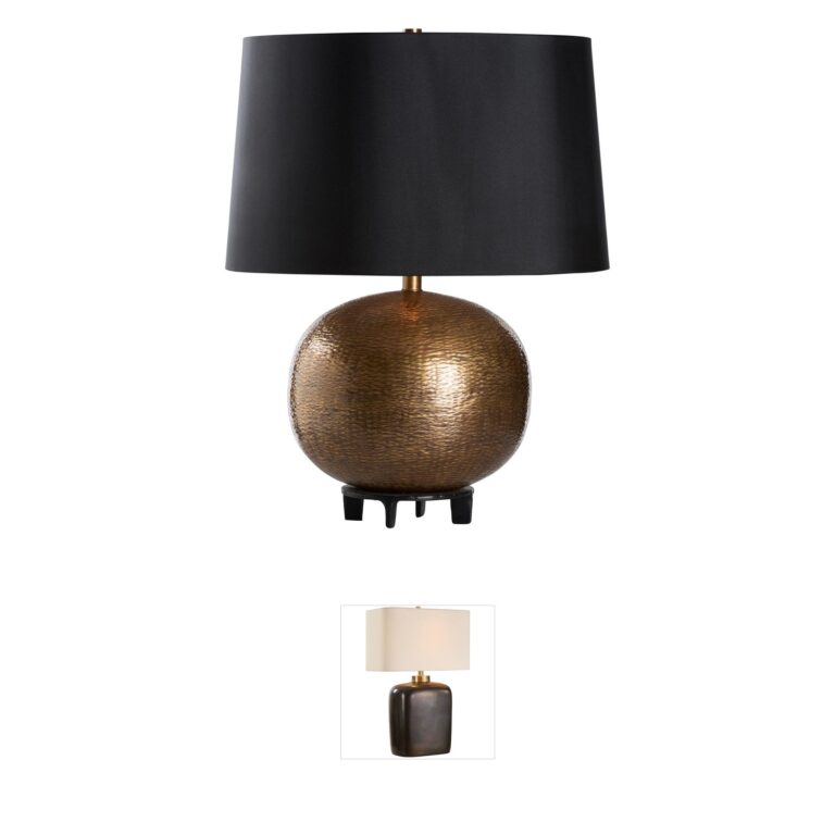 Wildwood Amhurst Gold & Black Silkette Table Lamp