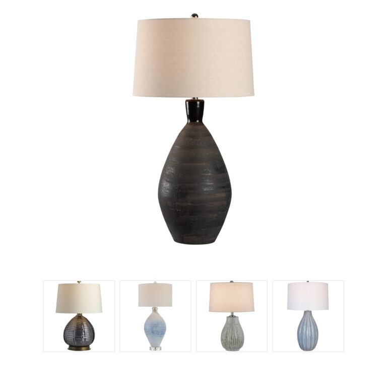 Wildwood Annibale Brown Linen Table Lamp