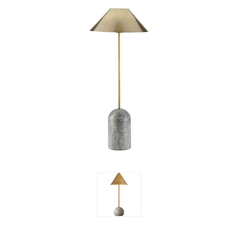 Wildwood Paxton Gray & Gold Metal Table Lamp