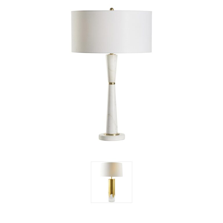 Wildwood Guinevere Linen & Gold Table Lamp