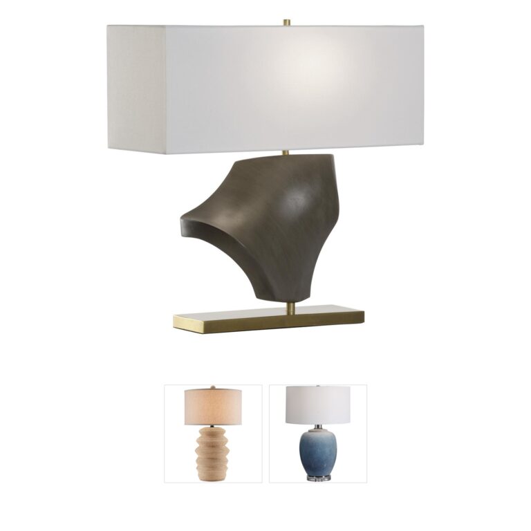Wildwood Zion Brown Linen Table Lamp