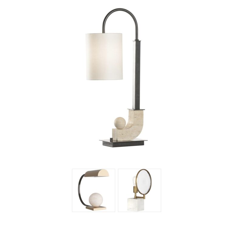 Wildwood In The Loop Black Linen Table Lamp