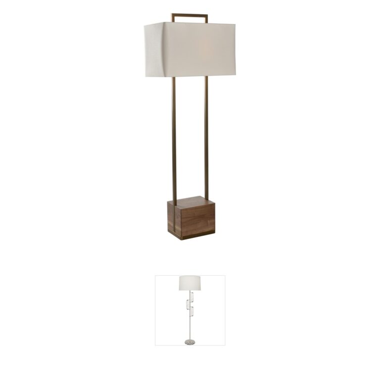 Wildwood Hayes Brown & Gold Floor Lamp