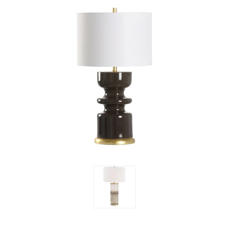 Wildwood Houston Red & Gold Linen Table Lamp