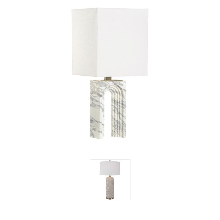 Wildwood Curvature Linen Table Lamp