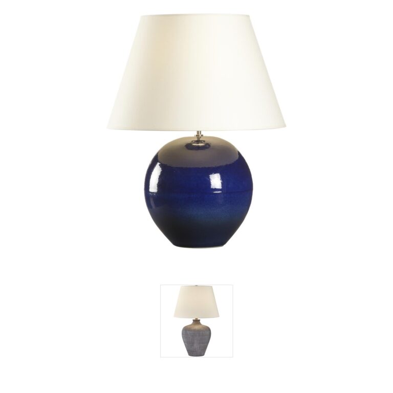 Wildwood Blue Blazes Paper Shade Table Lamp