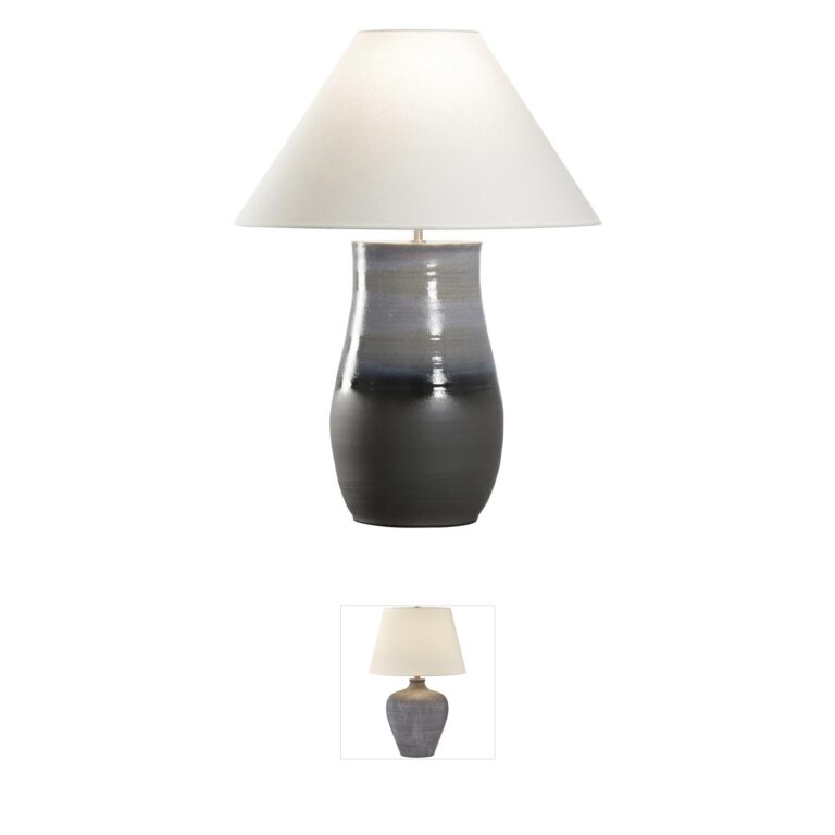 Wildwood Sana Blue Linen Table Lamp