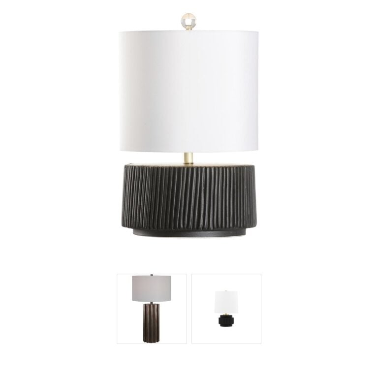 Wildwood Porticello Black Silkette Table Lamp