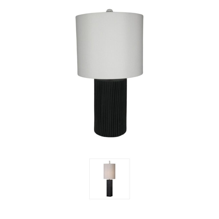 Wildwood Pozzallo Black Silkette Table Lamp