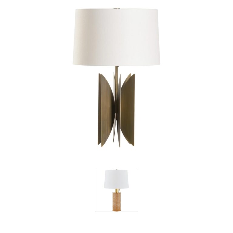 Wildwood Tilling Gold Linen Table Lamp