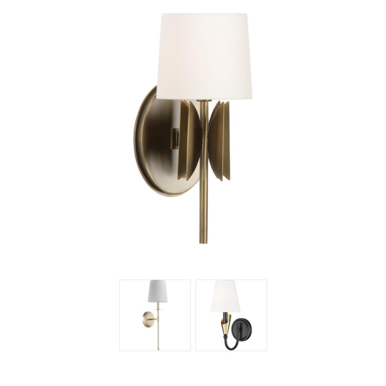 Wildwood Tilling Gold Linen Sconce