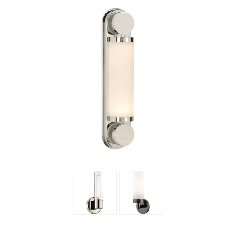 Wildwood Emmons Nickel Tall Wall Sconce