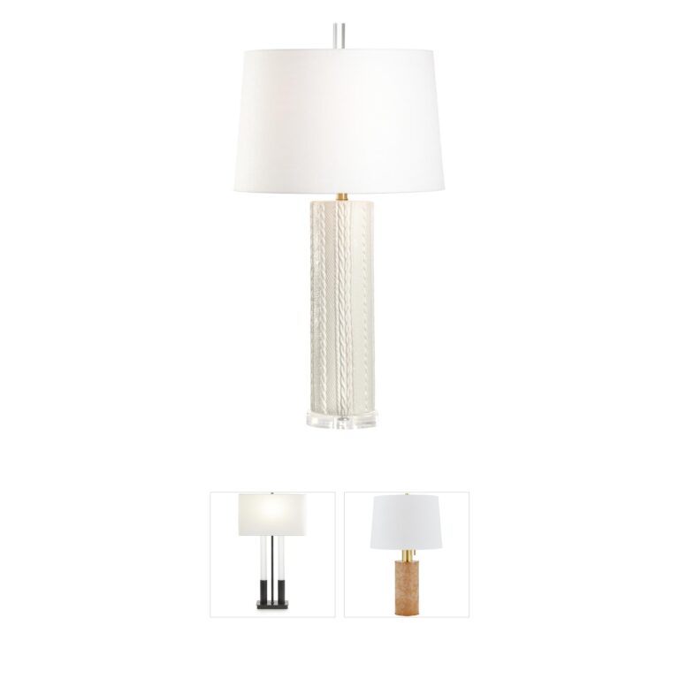Wildwood Knit Pick Linen Table Lamp