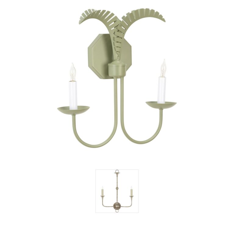 Wildwood Petite Palm Green Wall Sconce
