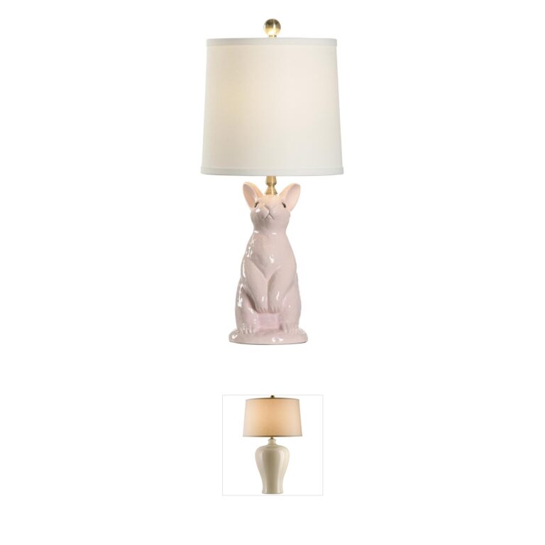 Wildwood Next Generation Pink Linen Table Lamp