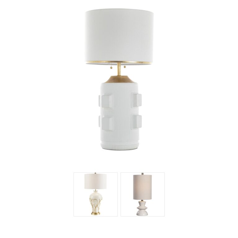 Gabby Bridget Geometric Plaster Table Lamp