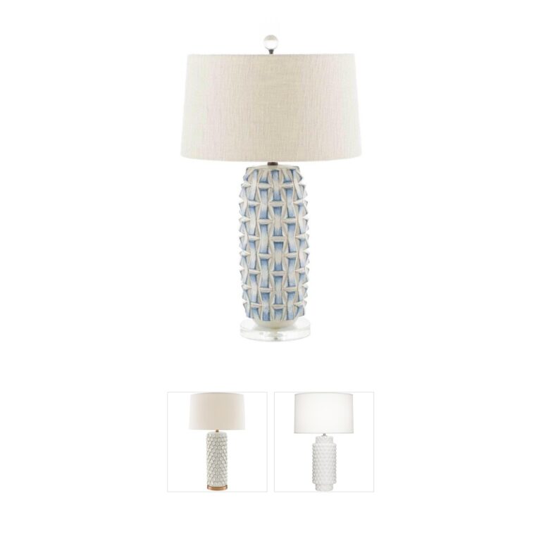 Gabby Kelly Blue & White Ceramic Table Lamp