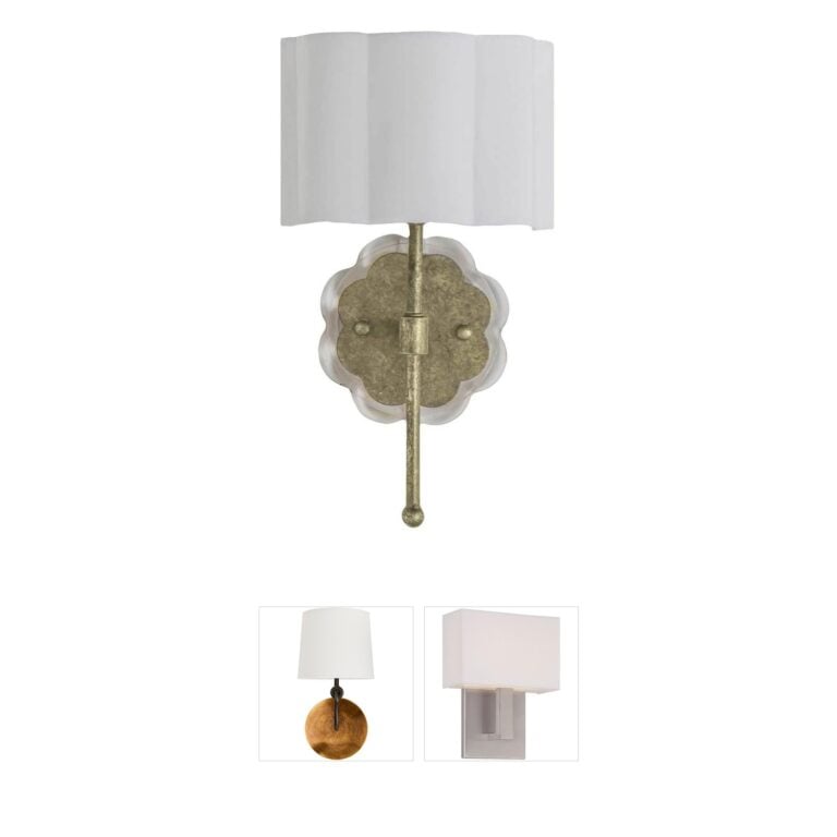 Gabby Shirley Scalloped Acrylic Wall Sconce