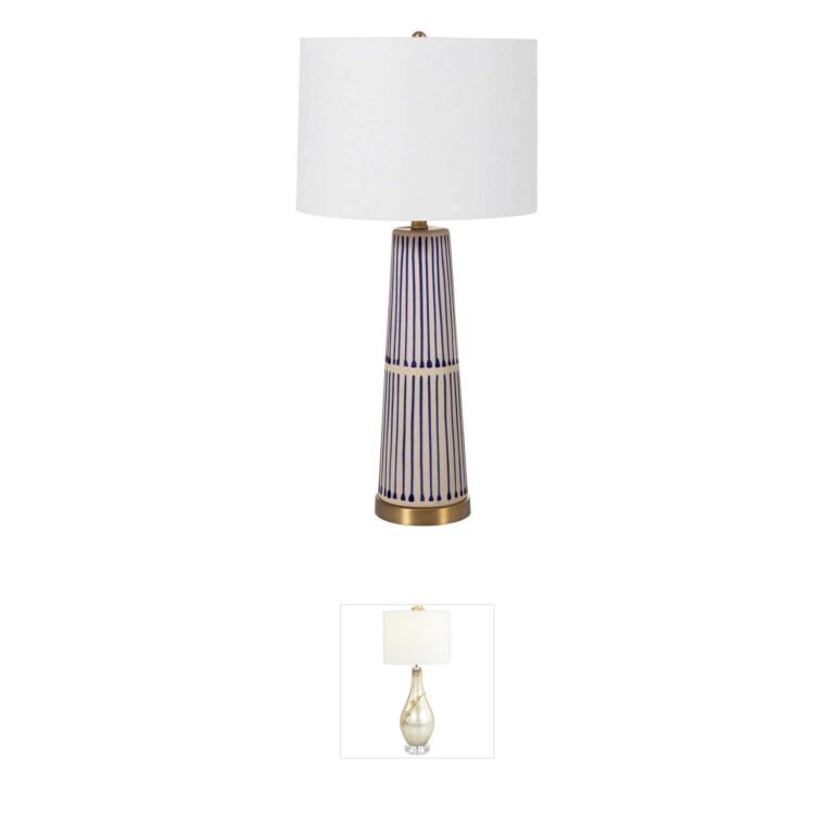Gabby Sophie Hand-Painted Blue Porcelain Table Lamp