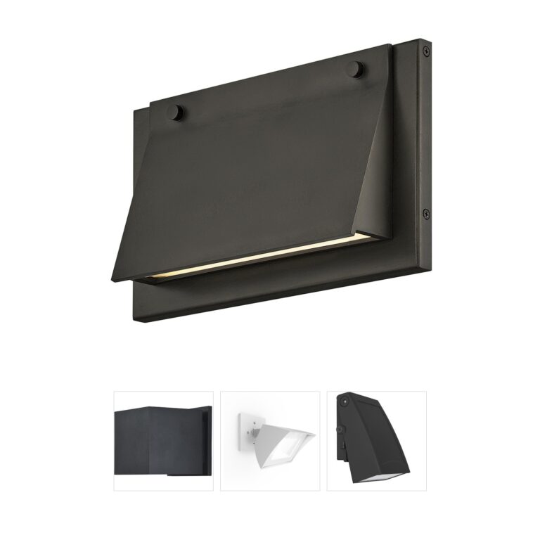 Hinkley Fold Black Oxide Integrated LED ADA Outdoor Wall Light