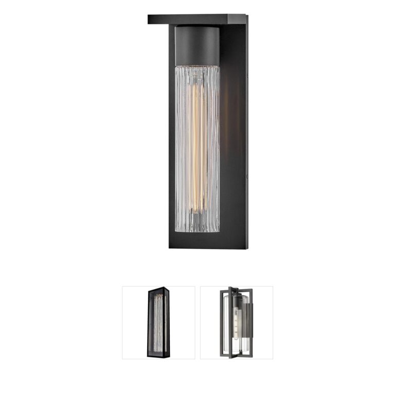 Hinkley Lighting Coastal Elements Voight Black Composite Outdoor Wall Lantern