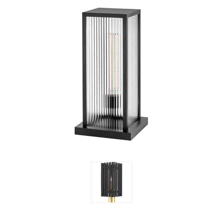Hinkley Torrent Aluminum Post Lantern - Black