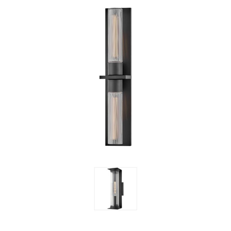Hinkley Coastal Elements Voight Black Composite Outdoor Wall Light