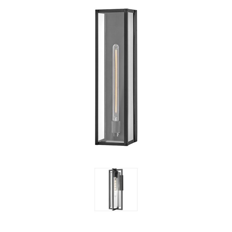 Hinkley Estate Series Max Black Aluminum Large Outdoor Wall Lantern