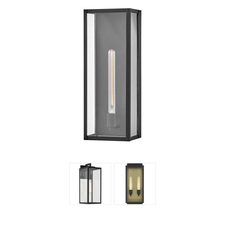 Hinkley Estate Series Max Black Aluminum Outdoor Wall Lantern