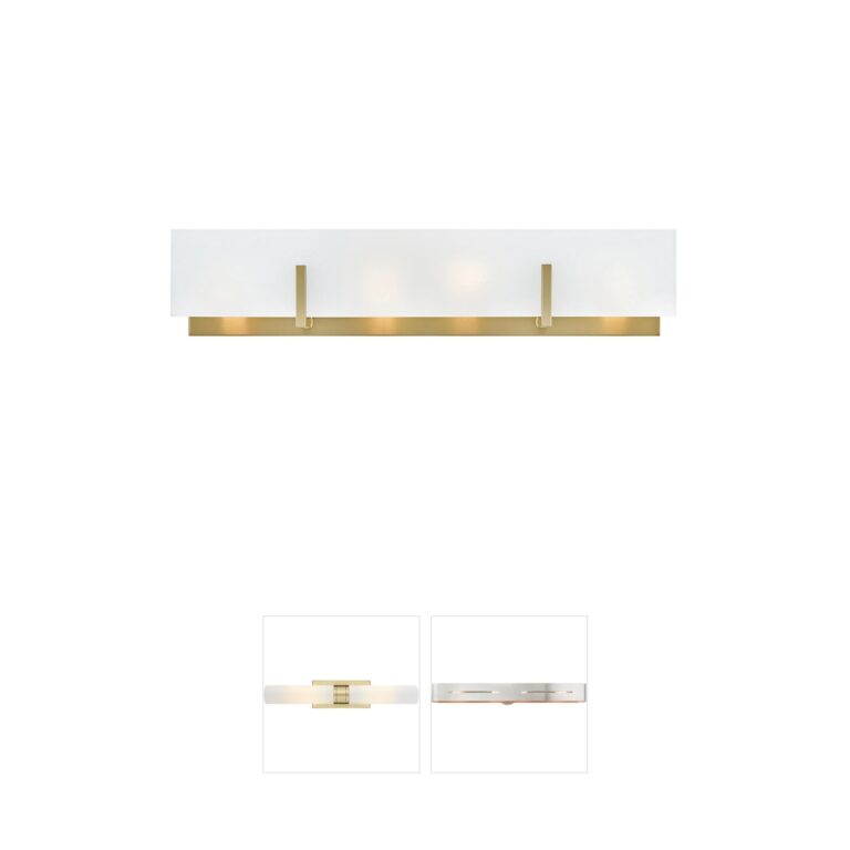 Lark Roman Lacquered Brass Steel Vanity Light