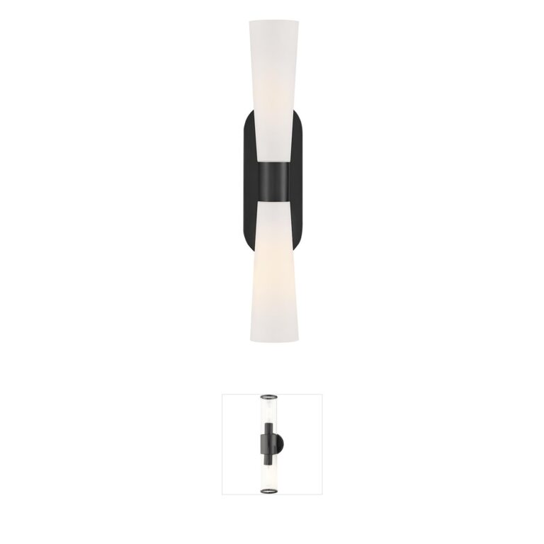 Lark Beau Tapered Steel Bathroom Sconce