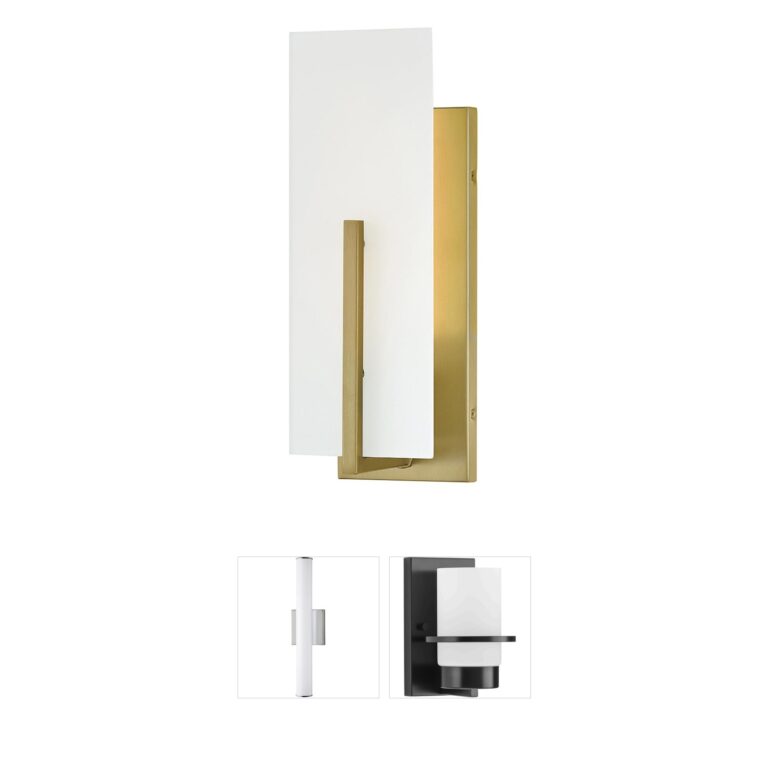 Lark Roman Modern Lacquered Brass Single Light Sconce