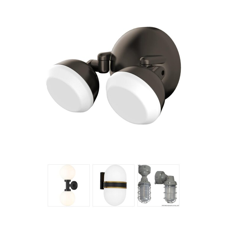 AFX Daniel 6-Inch Bronze Polycarbonate 3CCT Outdoor LED Wall Sconce