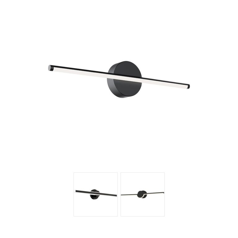 AFX Elizabeth 24" Black Integrated LED Selectable CCT Vanity Light