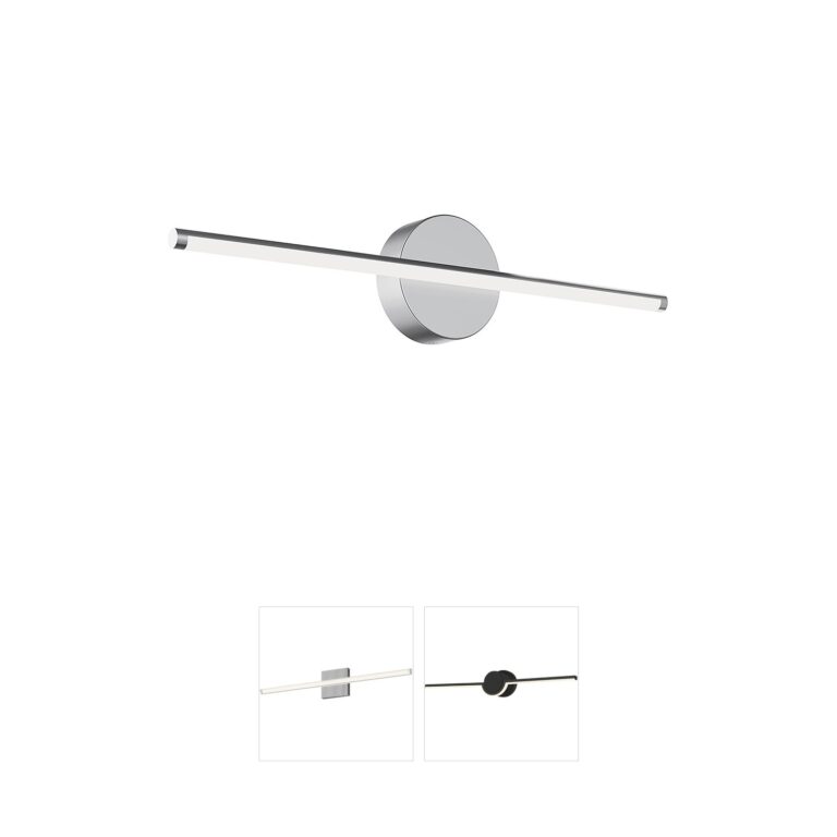AFX Elizabeth 24" Satin Nickel Integrated LED Vanity Light with 5-CCT Selectable Color