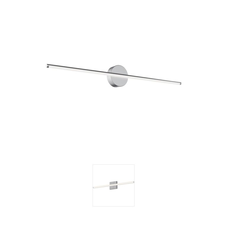 AFX Elizabeth 36-Inch Satin Nickel 5-CCT Integrated LED Vanity Light