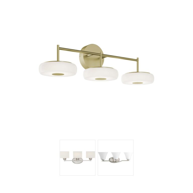 AFX Inc. June Steel & Acrylic Tunable LED Vanity Light